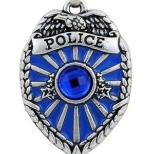 Necklace, Bracelet & Earrings - Dream Police Blue